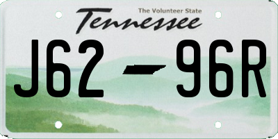 TN license plate J6296R