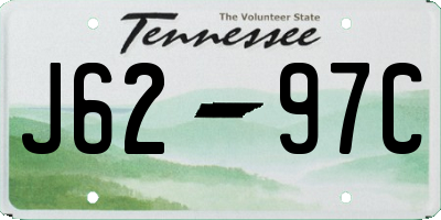 TN license plate J6297C