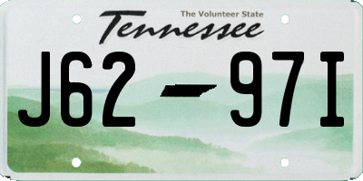 TN license plate J6297I