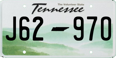 TN license plate J6297O