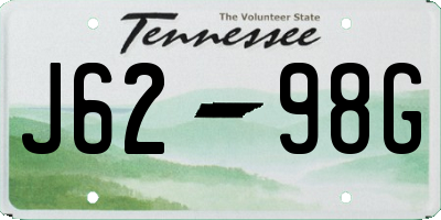 TN license plate J6298G