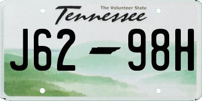 TN license plate J6298H