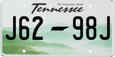 TN license plate J6298J