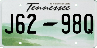 TN license plate J6298Q