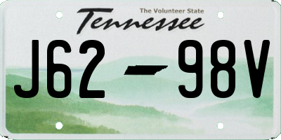TN license plate J6298V