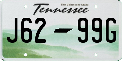 TN license plate J6299G