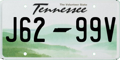 TN license plate J6299V