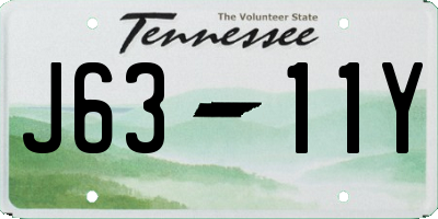 TN license plate J6311Y