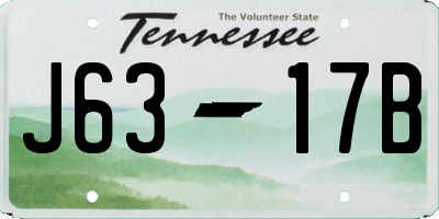 TN license plate J6317B