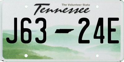 TN license plate J6324E
