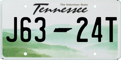 TN license plate J6324T