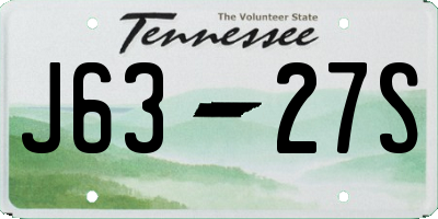 TN license plate J6327S