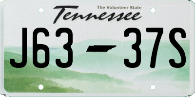 TN license plate J6337S