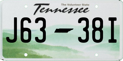 TN license plate J6338I