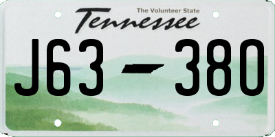 TN license plate J6338O