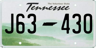 TN license plate J6343O
