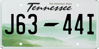 TN license plate J6344I