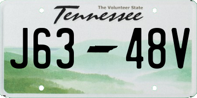 TN license plate J6348V