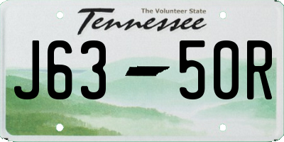 TN license plate J6350R