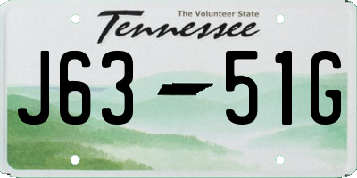 TN license plate J6351G