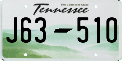 TN license plate J6351O