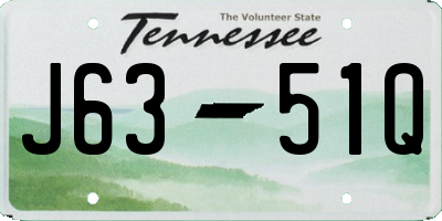 TN license plate J6351Q