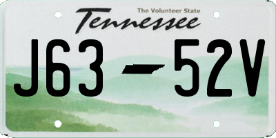 TN license plate J6352V