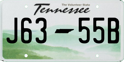 TN license plate J6355B