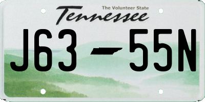 TN license plate J6355N