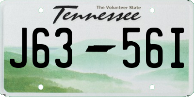 TN license plate J6356I