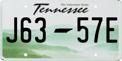 TN license plate J6357E