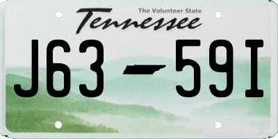 TN license plate J6359I