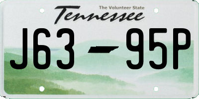 TN license plate J6395P