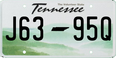 TN license plate J6395Q