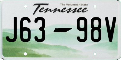 TN license plate J6398V