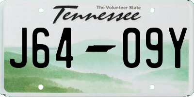 TN license plate J6409Y