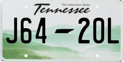 TN license plate J6420L