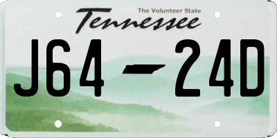 TN license plate J6424D