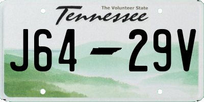 TN license plate J6429V