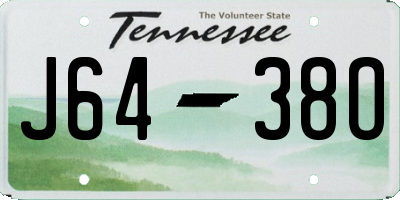 TN license plate J6438O