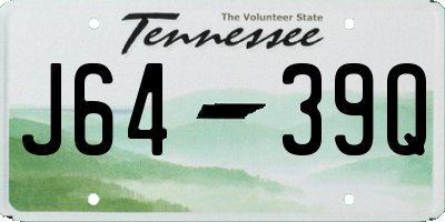 TN license plate J6439Q