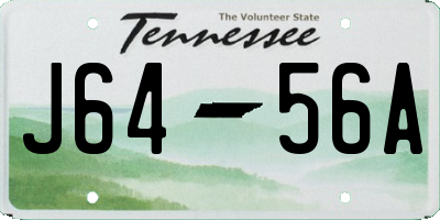 TN license plate J6456A