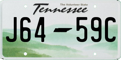TN license plate J6459C