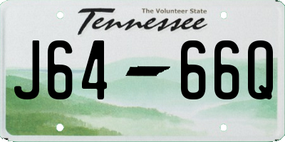 TN license plate J6466Q