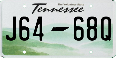 TN license plate J6468Q