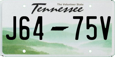TN license plate J6475V