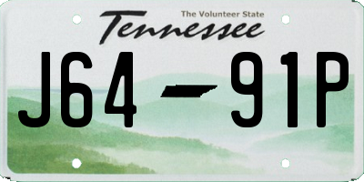 TN license plate J6491P