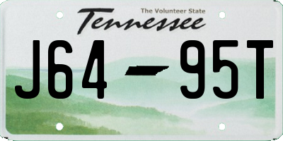TN license plate J6495T