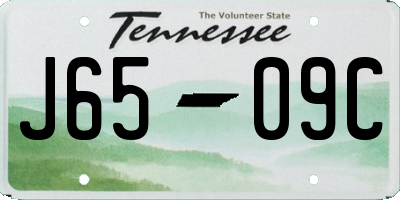 TN license plate J6509C