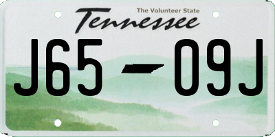 TN license plate J6509J